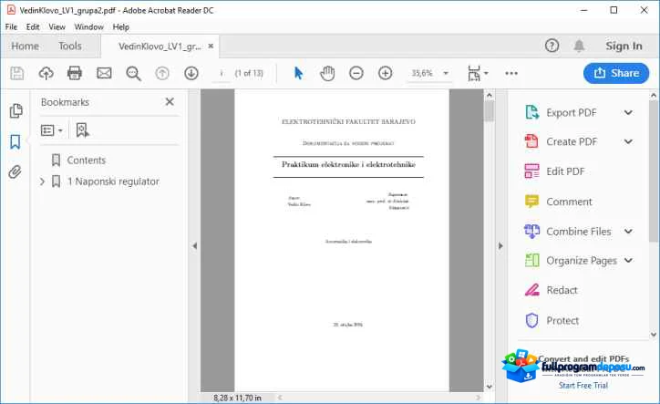 Adobe Acrobat Reader DC 2024 Full İndir (Ücretsiz) ekran görüntüsü