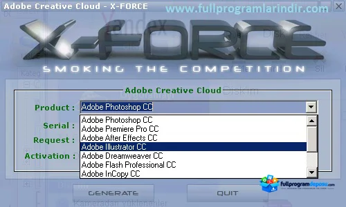 Adobe CC Keygen (Lisans Üretici) İndir ekran görüntüsü