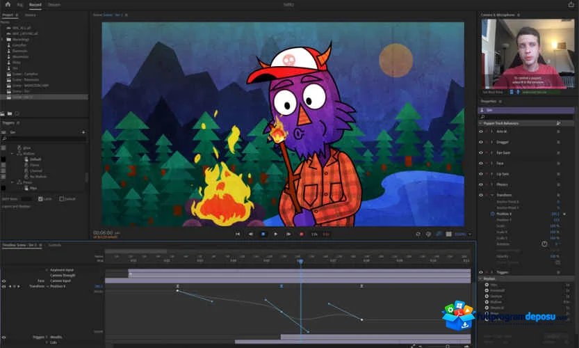 Adobe Character Animator 2020 v3.5 Full İndir ekran görüntüsü