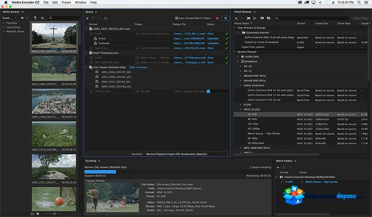 Adobe Media Encoder 2025 v25.6 Full İndir ekran görüntüsü