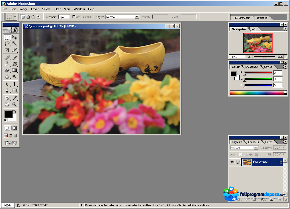 Adobe Photoshop 7.0.1 Full İndir ekran görüntüsü