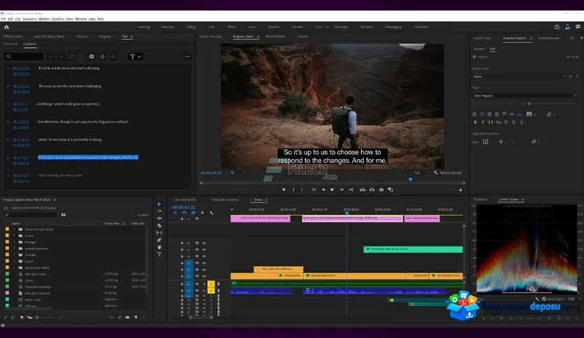 Adobe Speech to Text for Premiere Pro 2026 Full İndir ekran görüntüsü