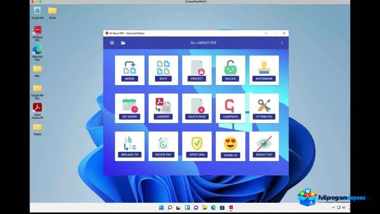 All About PDF Advanced Edition Full İndir – v3.2050 ekran görüntüsü
