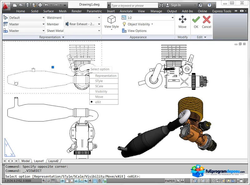 AutoCAD 2012 Full İndir (SP2) ekran görüntüsü