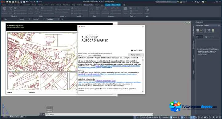AutoCAD Map 3D 2024 Toolset İndir – Full ekran görüntüsü