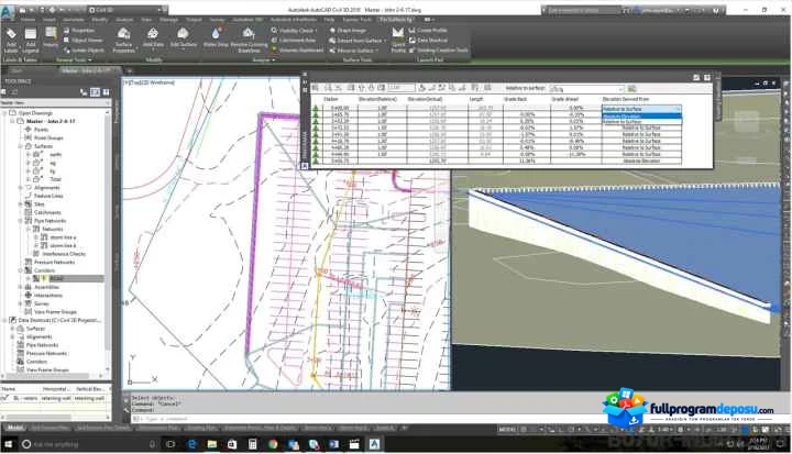 AutoCAD Map 3D 2024 Toolset İndir – Full ekran görüntüsü
