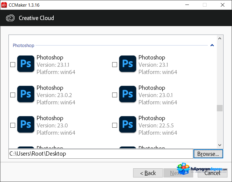 CCMaker (Adobe Korsan İndirme Aracı) Hakkında Bilgi ekran görüntüsü