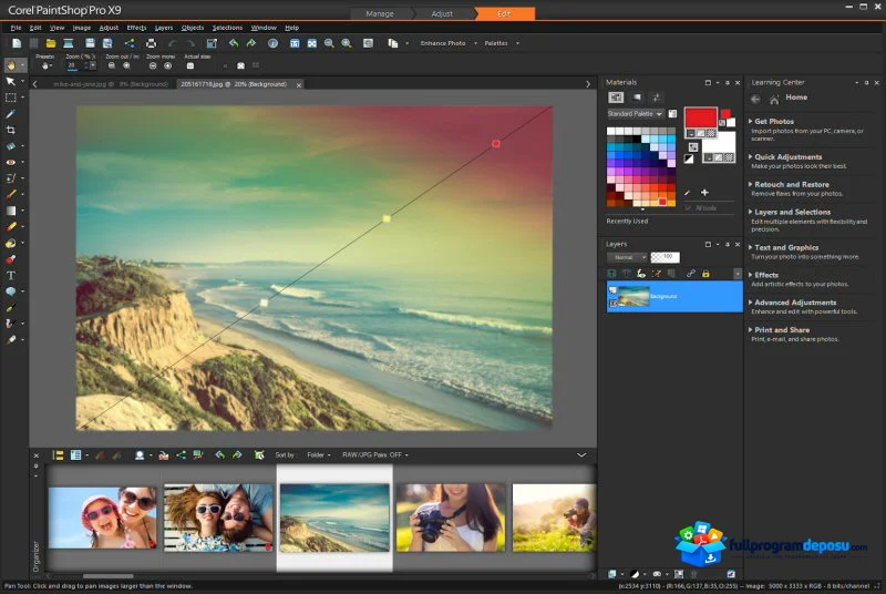 Corel PaintShop Pro X9 Ultimate İndir ekran görüntüsü