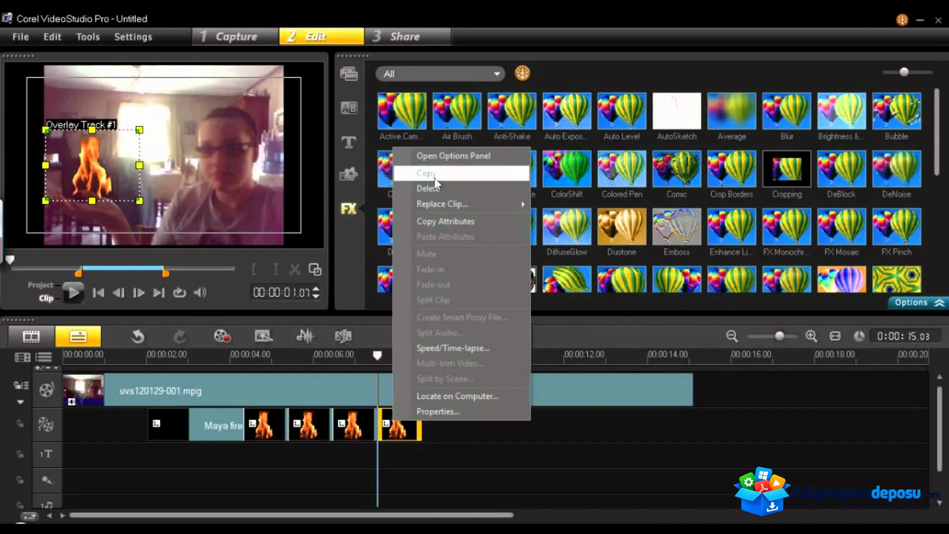 Corel VideoStudio Pro X9 İndir ekran görüntüsü