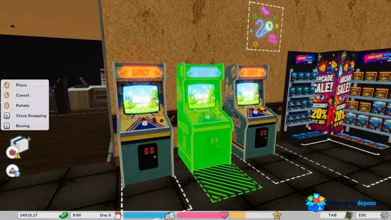 Retro Arcade Shop Simulator Full İndir – PC Türkçe ekran görüntüsü