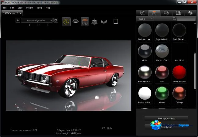 SolidWorks Visualize İndir ekran görüntüsü