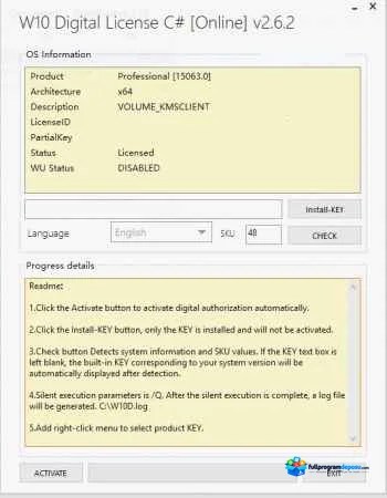 Windows Digital License Araçları İndir ekran görüntüsü