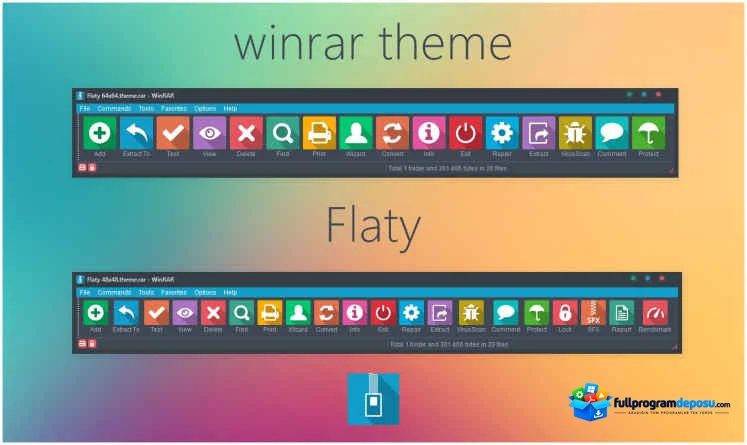WinRAR Tema Paketleri İndir ekran görüntüsü